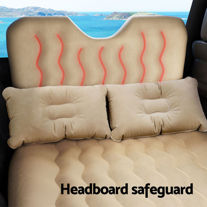 Car Mattress Inflatable Back Seat Camping Bed Black/Grey/Beige