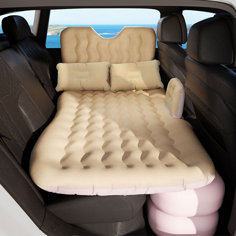 Car Mattress Inflatable Back Seat Camping Bed Black/Grey/Beige