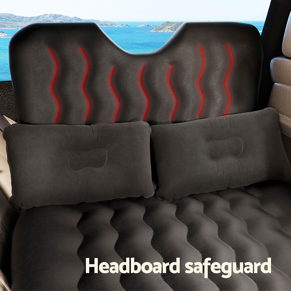 Car Mattress Inflatable Back Seat Camping Bed Black/Grey/Beige