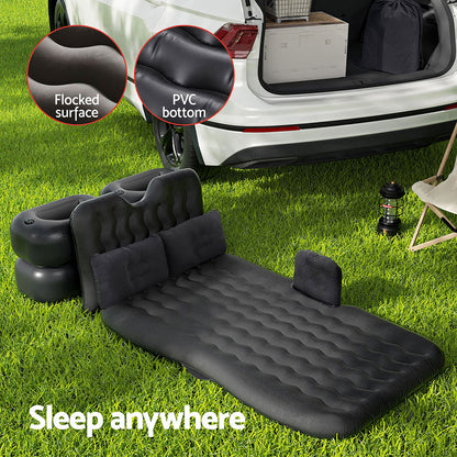 Car Mattress Inflatable Back Seat Camping Bed Black/Grey/Beige