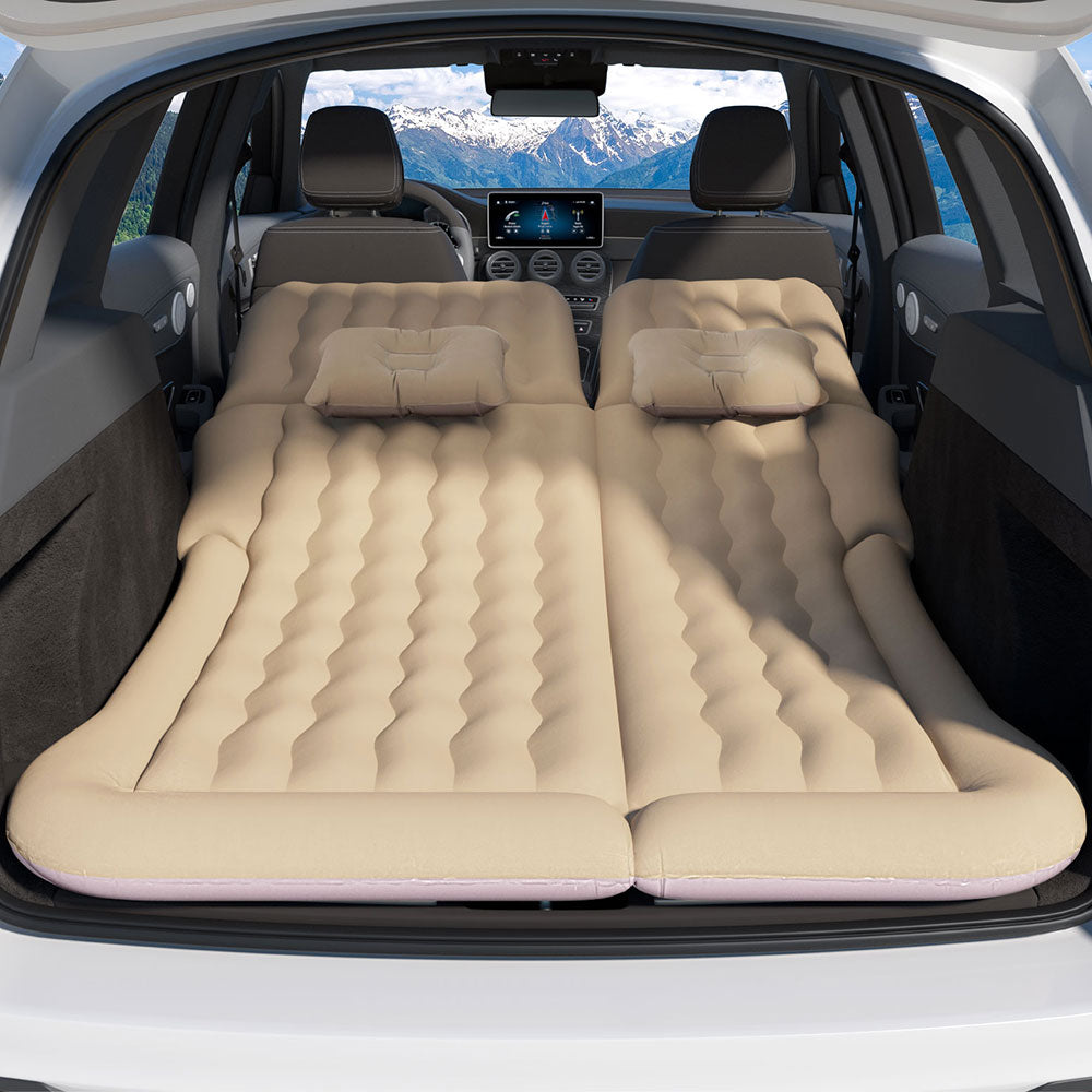 Car Mattress Inflatable Back Seat Camping Bed Black/Grey/Beige