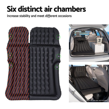 Car Mattress Inflatable Back Seat Camping Bed Black/Grey/Beige