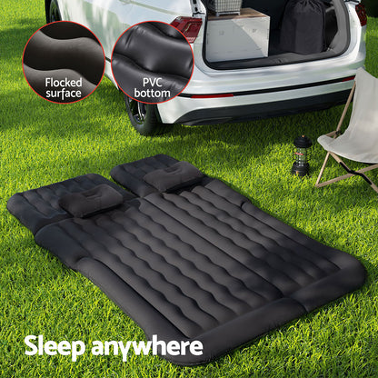 Car Mattress Inflatable Back Seat Camping Bed Black/Grey/Beige