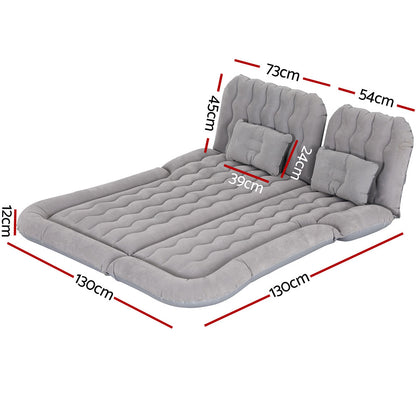 Car Mattress Inflatable Back Seat Camping Bed Black/Grey/Beige
