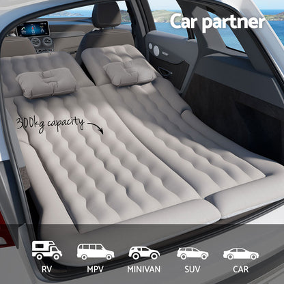 Car Mattress Inflatable Back Seat Camping Bed Black/Grey/Beige