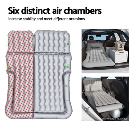 Car Mattress Inflatable Back Seat Camping Bed Black/Grey/Beige