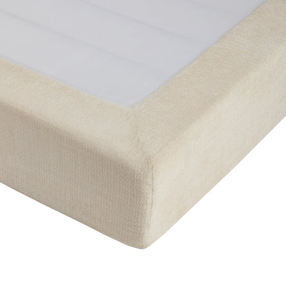 Double Fabric Bed Frame Chenille 215x162x96cm
