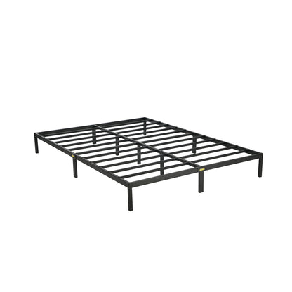 Queen Fabric Bed Frame Beige 228x178x96cm