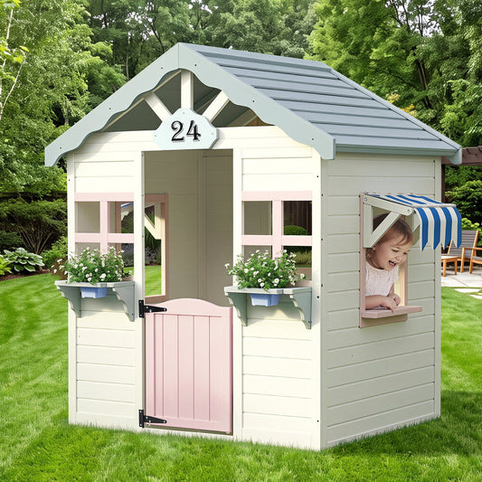 Wooden Cubby House Outdoor 106x106x140cm