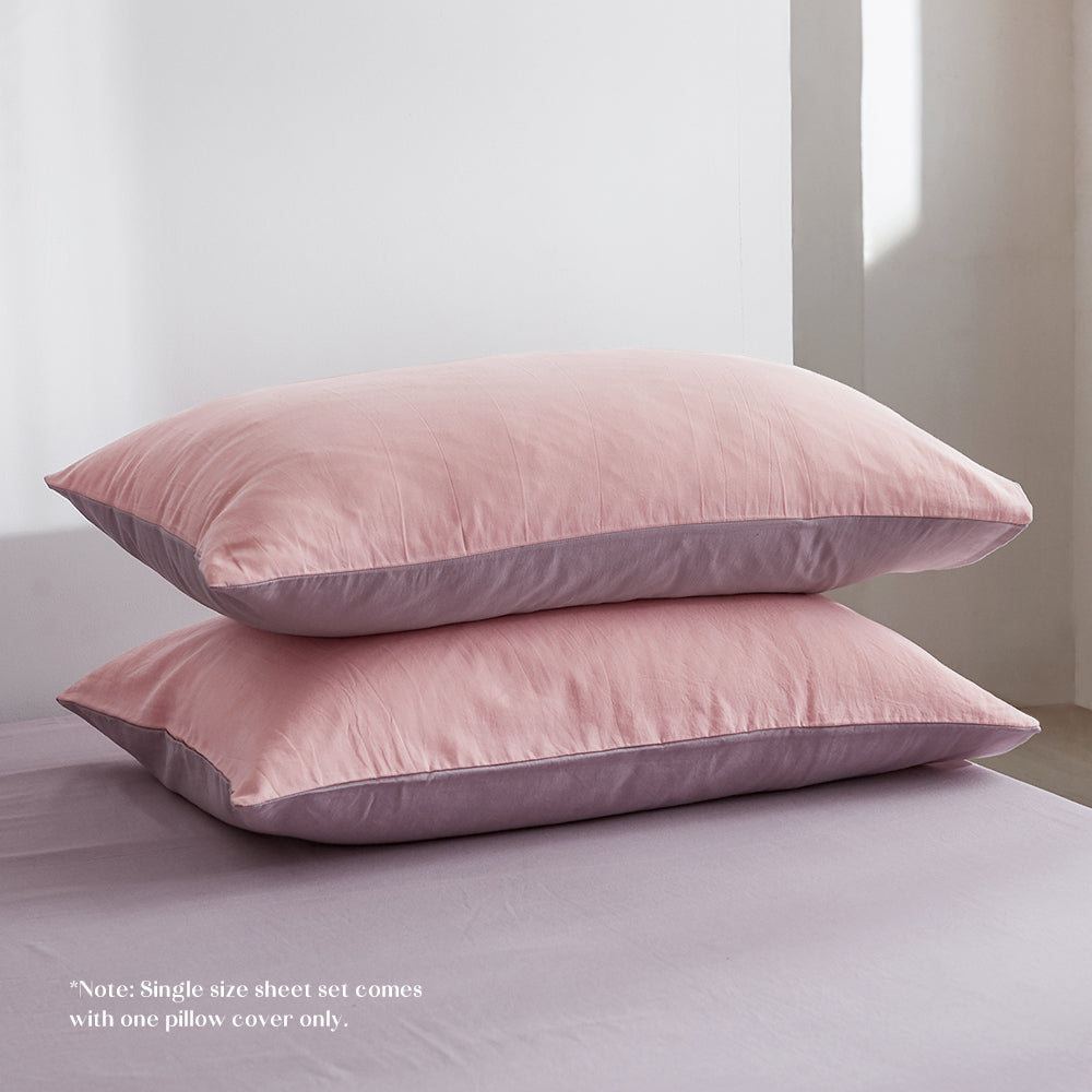 Cosy Club Duvet Cover Quilt Set Doona Cover Pillow Case Candy Floss DOUBLE