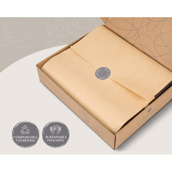 Cotton Bed Sheets Set Red Beige Cover Double