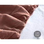 Sheet Set Cotton Sheets Queen Vanilla Rhubarb