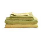 Cotton Bed Sheets Set Yellow Cover Single
