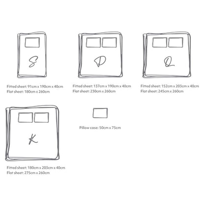 Cotton Bed Sheets Set Yellow Cover Single