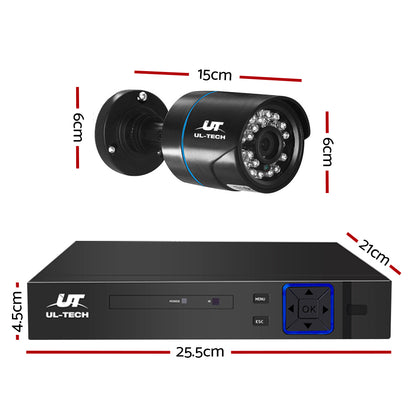 Cctv Security System 4Ch Dvr 4 Cameras 4Tb Hard Drive
