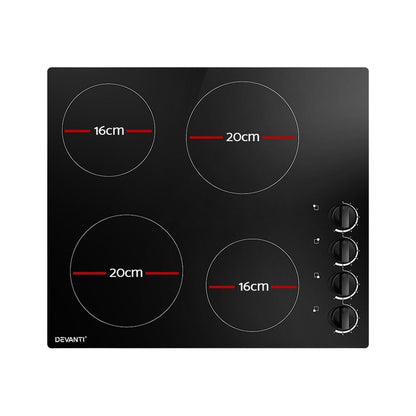 Devanti Electric Ceramic Cooktop 60cm