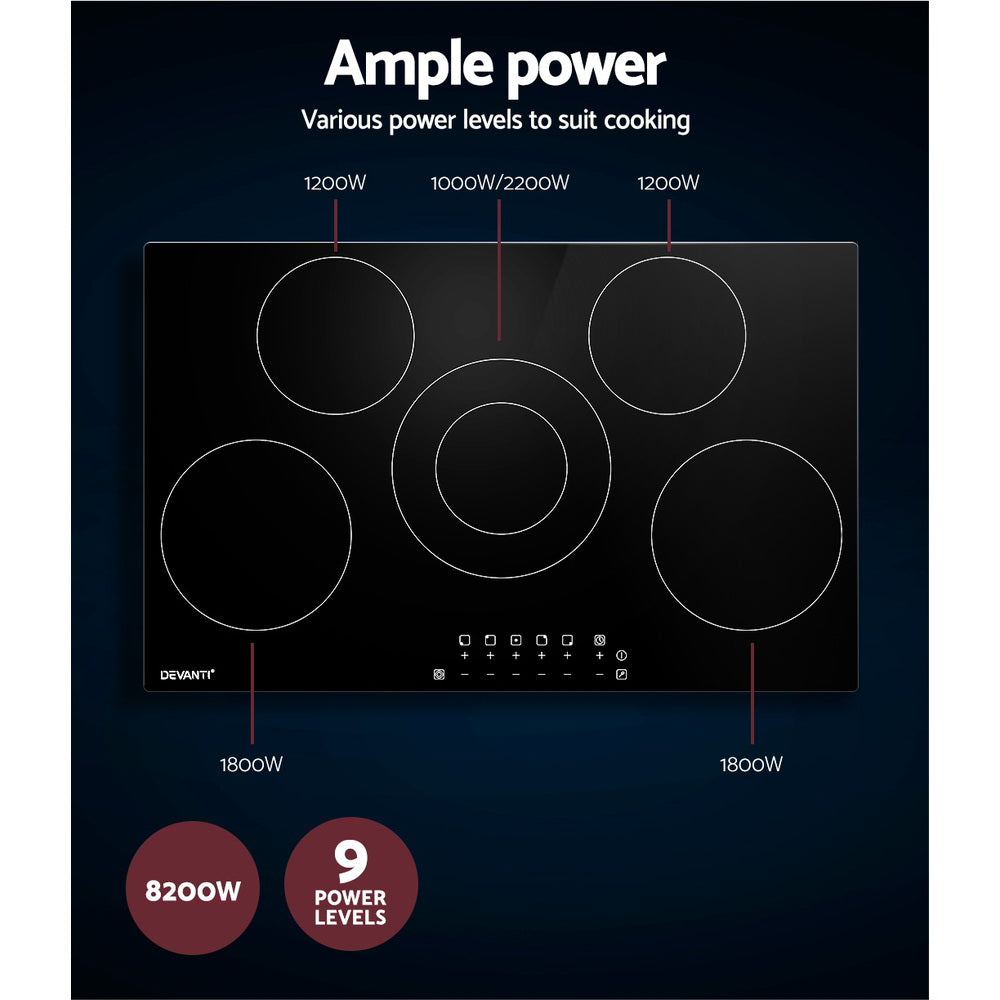 Electric Ceramic Cooktop 90Cm