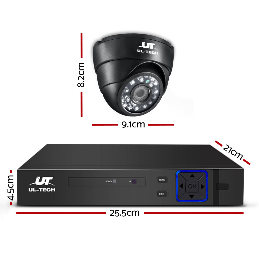 4Ch Dvr 4 Cameras Massive Storage Security Kit