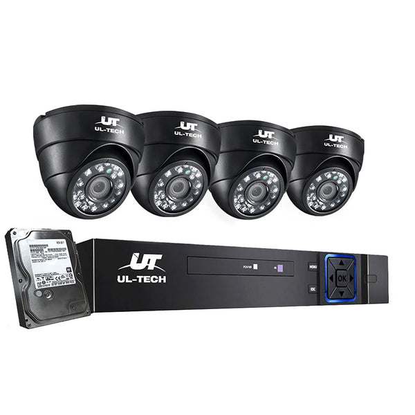  4Ch Dvr 4 Cameras Comprehensive Surveillance Bundle