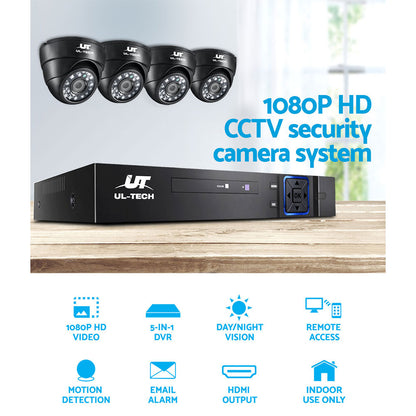 4Ch Dvr 4 Cameras Comprehensive Surveillance Bundle