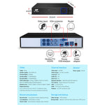 UL-tech 4CH DVR 1080P 1500TVL 1TB Home Security Camera