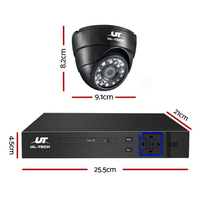 8Ch Dvr 4 Cameras Full Hd Security Setup