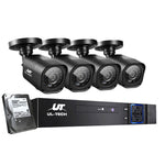 8Ch Dvr 4 Cameras Complete Hd Surveillance Package