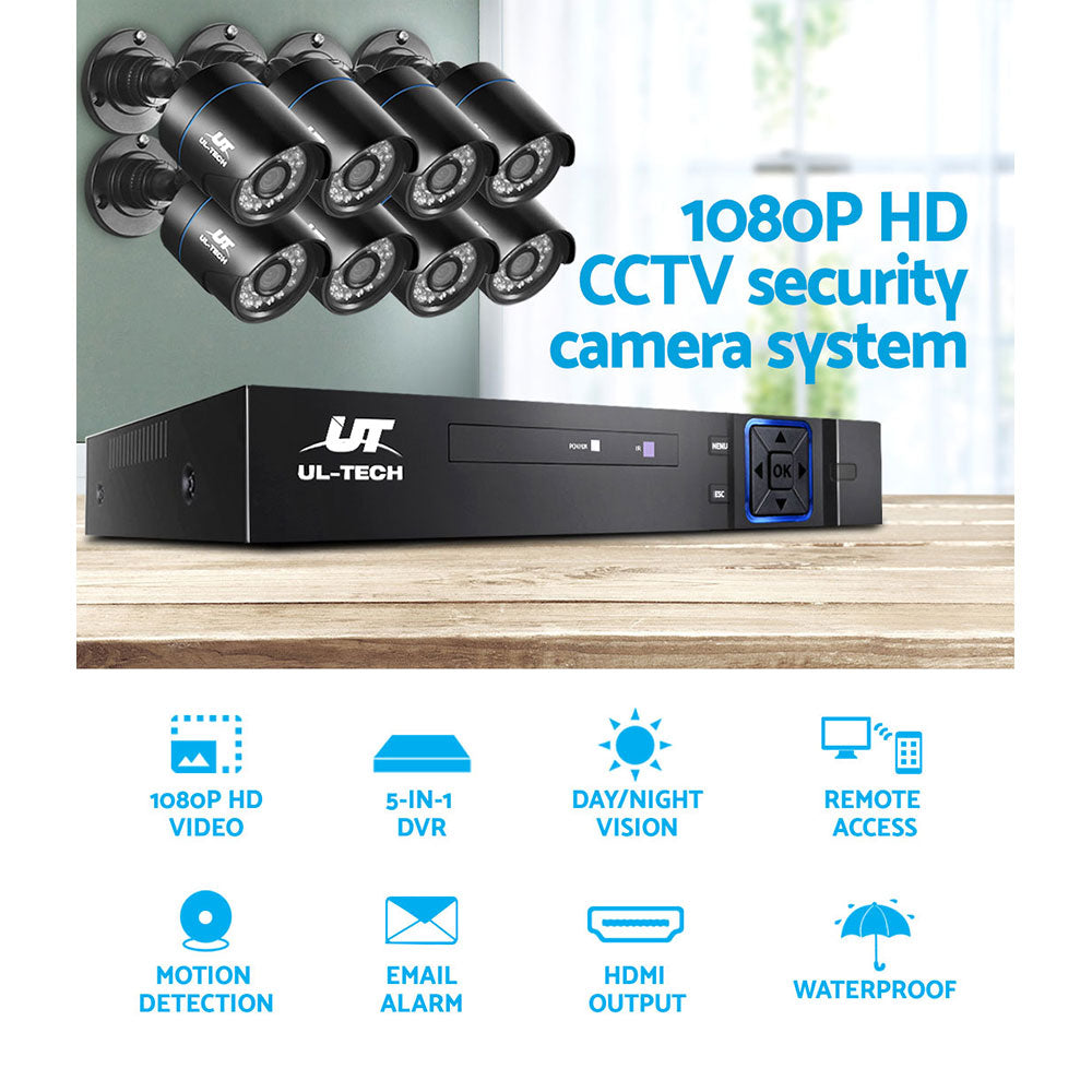 8Ch Dvr 8 Cameras High-Def Surveillance Solution