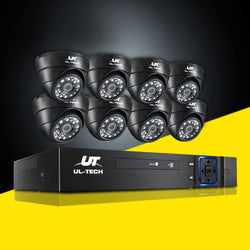 8Ch Dvr 8 Cameras Full Hd Security Combo