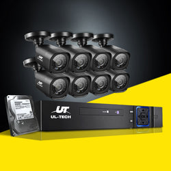 8Ch Dvr 8 Cameras Extensive Storage Security System