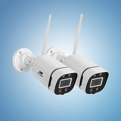 Wireless Cctv 3Mp 2 Cameras Square