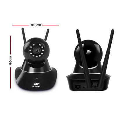 1080P Wireless Ip Cameras Security Wifi Cam Black