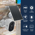 1080P Wireless Security Ip Camera Rechargeable Outdoor Cctv Solar Panel