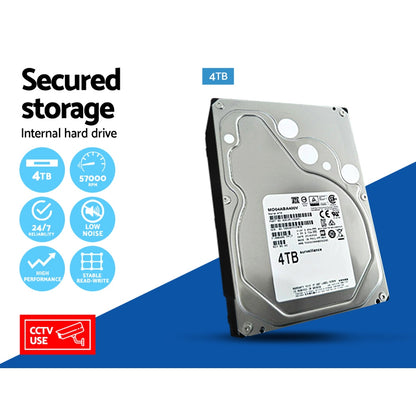 8Ch Dvr 1080P 5In1 Cctv Video Recorder 4Tb Hard Drive