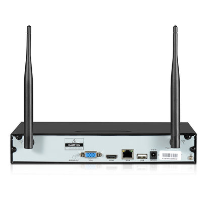 Wireless Cctv Security System 8Ch Nvr 3Mp 4 Bullet Cameras