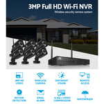 UL-TECH 3MP 8CH NVR Wireless 6 Security Cameras Set