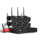 UL-tech 6 Square Wireless Security Cameras Kit 1TB