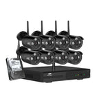 Wireless Cctv Security System 8Ch 3Mp 8 Bullet Cameras 4Tb
