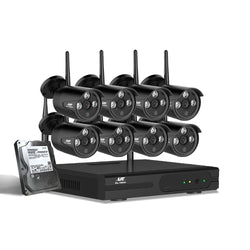 Wireless Cctv Security System 8Ch 3Mp 8 Bullet Cameras 1Tb