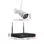 Wireless Cctv Security System 8Ch 3Mp 8 Square Cameras 1Tb