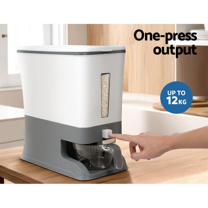 Rice Cereal Dispenser Grain Container 12KG