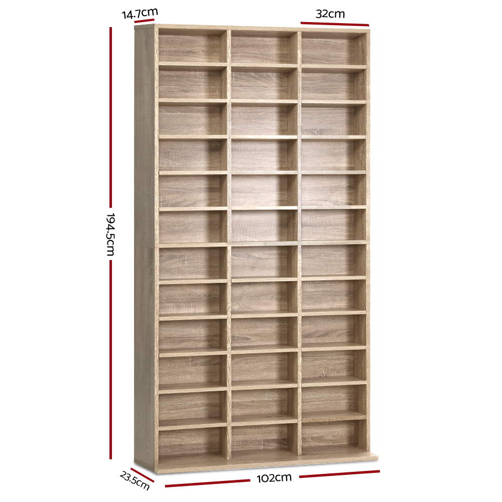 Bookshelf Cd Storage Rack - Bert Oak