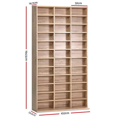Bookshelf Cd Storage Rack - Bert Oak