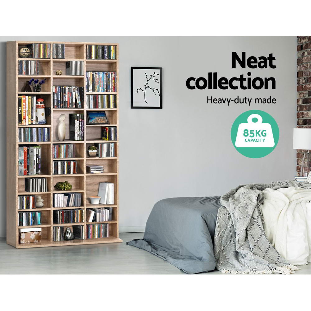 Bookshelf Cd Storage Rack - Bert Oak