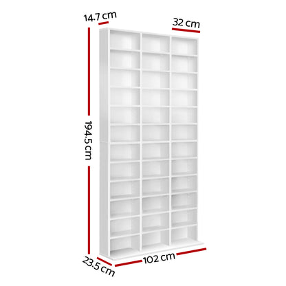 Bookshelf Cd Storage Rack - Bert White