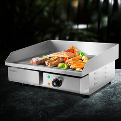 Commercial Electric Griddle 55Cm Bbq Grill Plate 3000W