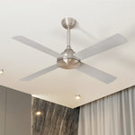 52'' Ceiling Fan AC Remote Control Timer 4 Blades