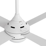 52'' AC Ceiling Fan with Light Remote Control 4 Blades