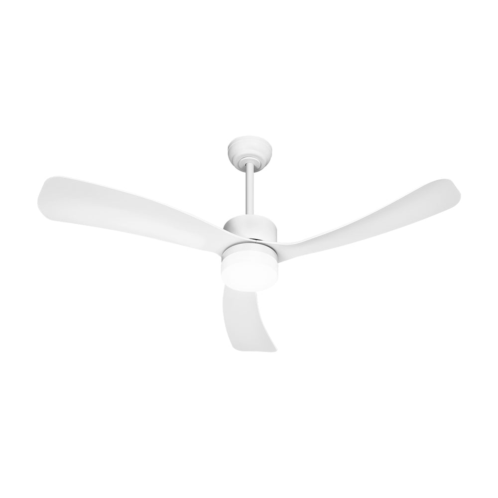 52" Ceiling Fan LED Light 5 Speed Fans Remote Control White