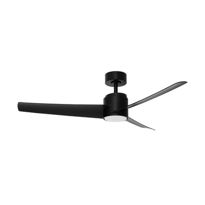 52" Ceiling Fan With Light DC Motor Remote Control White/Black